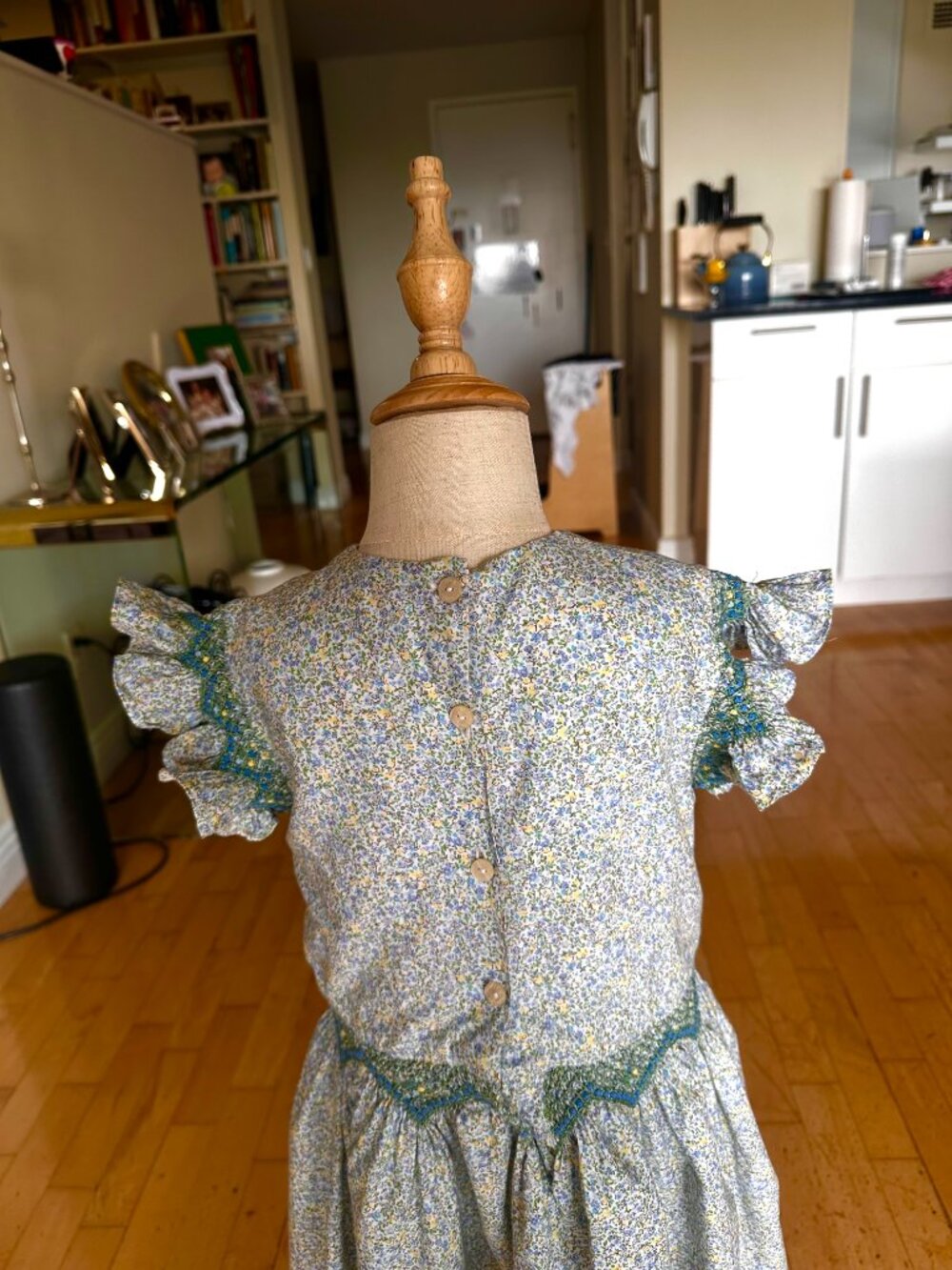 Pepa London Floral Blue Green Spring Dress - Picture 9 of 12